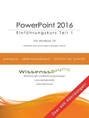 cover image of PowerPoint 2016--Einführungskurs Teil 1